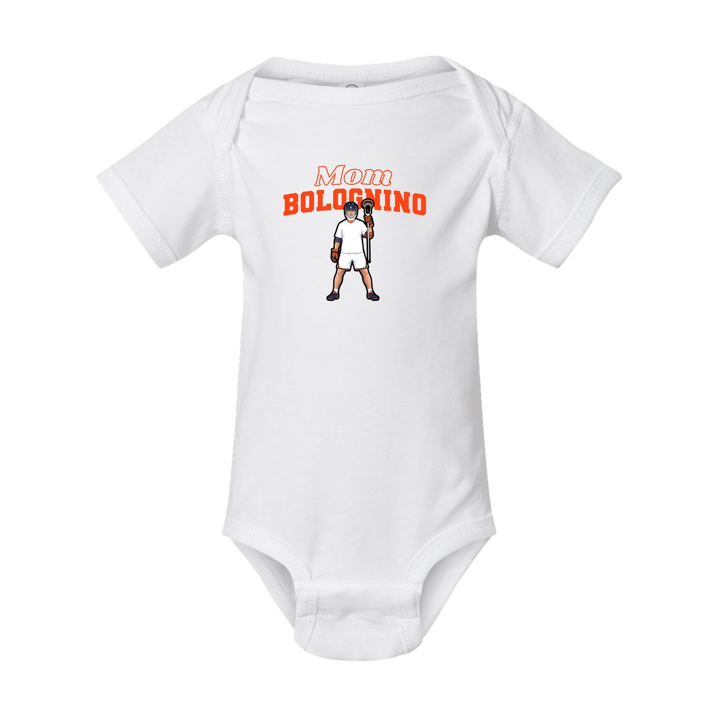 Baby Onesie — Mothers Day Block in White