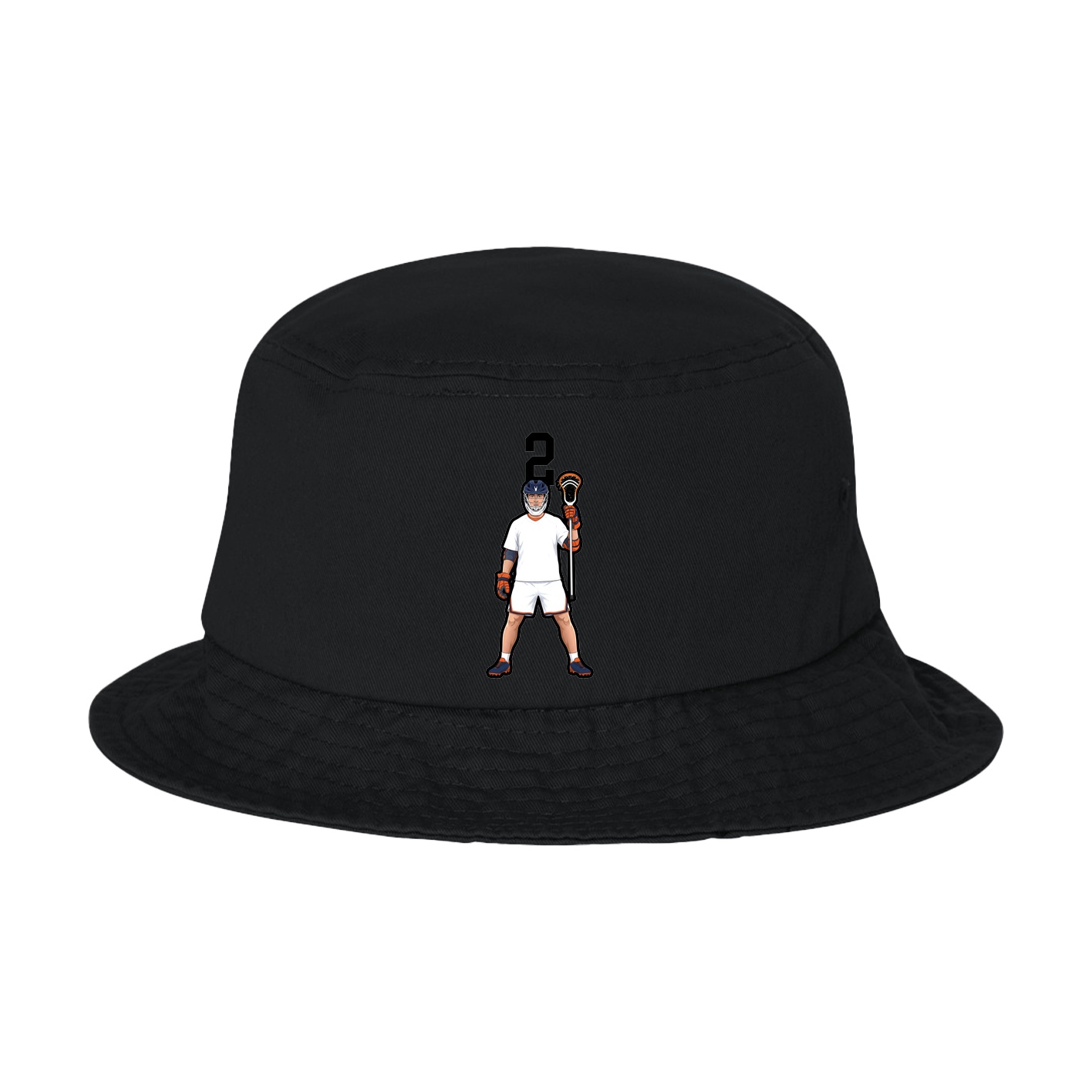 Bucket Cap — Number Top in Black