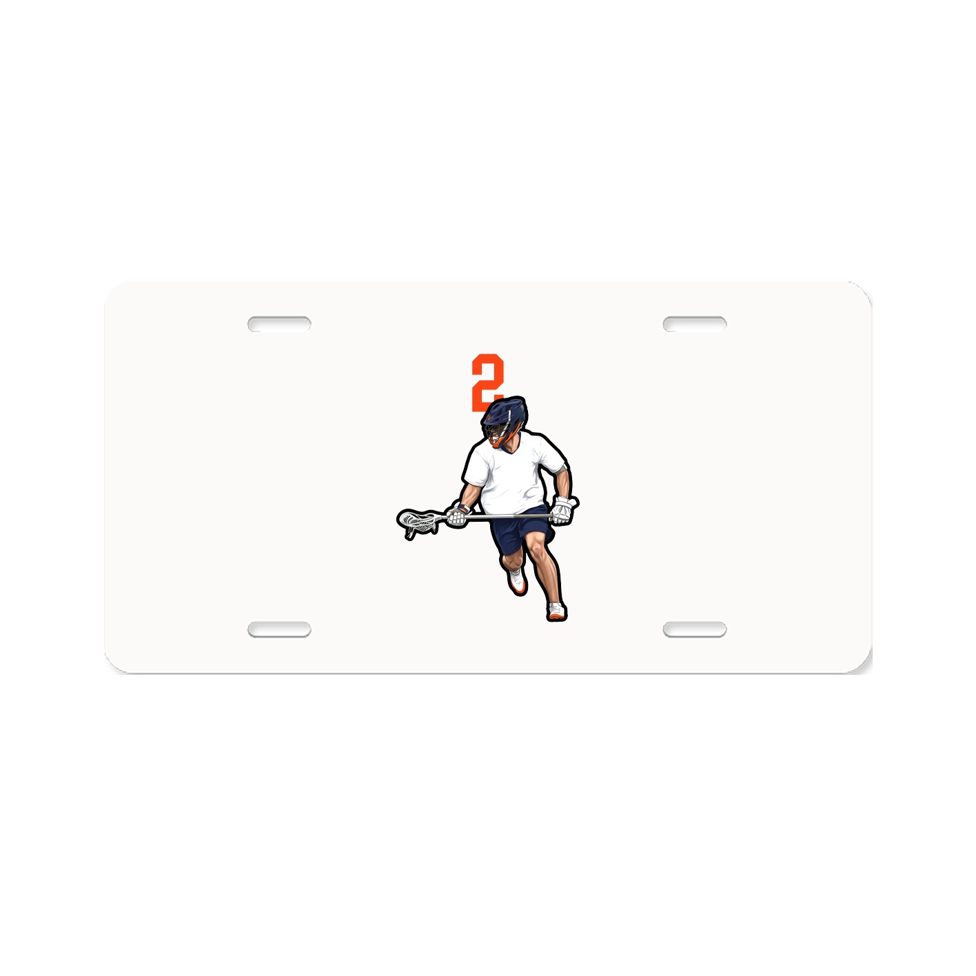 License Plate — Number Top in Classic