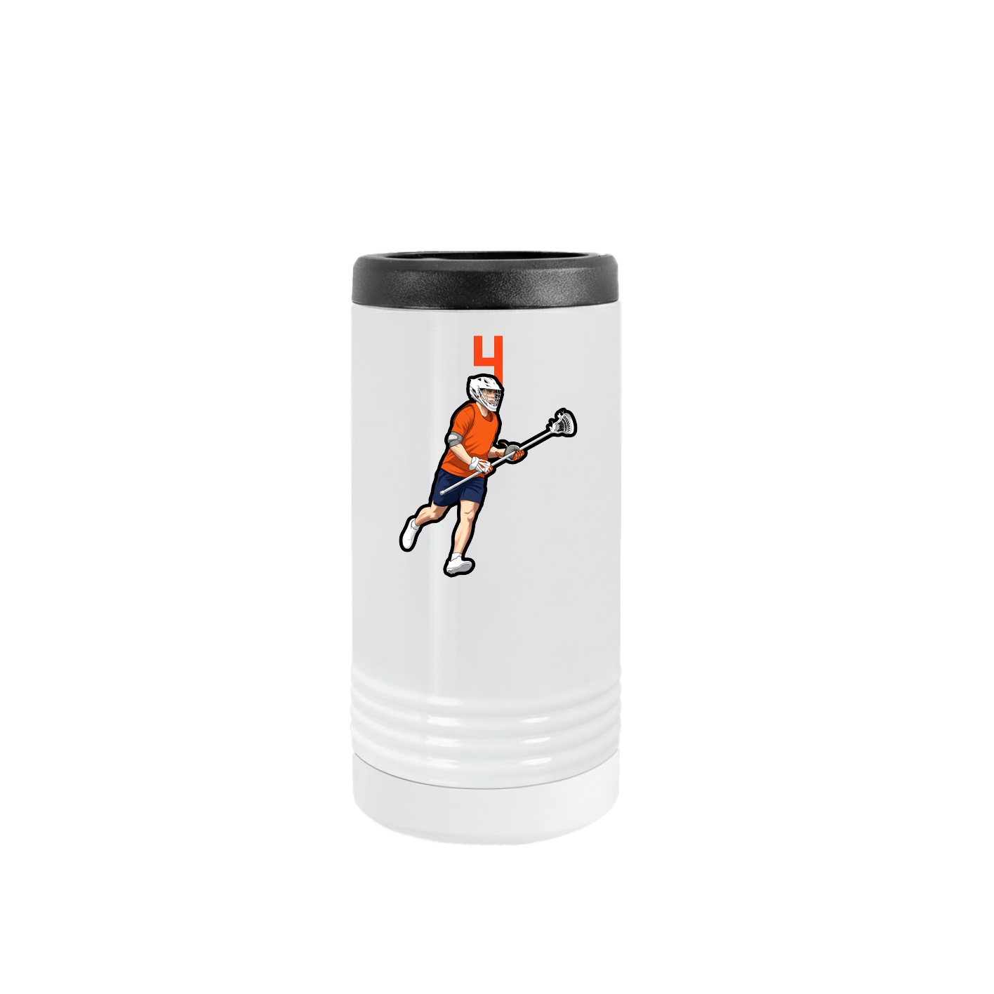 Slim Beverage Holder — Number Top in White