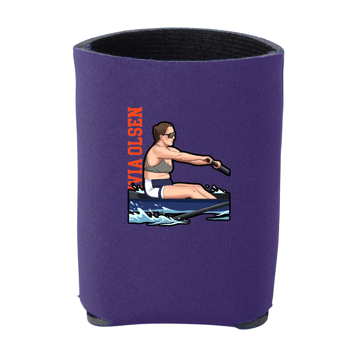 Can Holder — Name Vertical in Purple