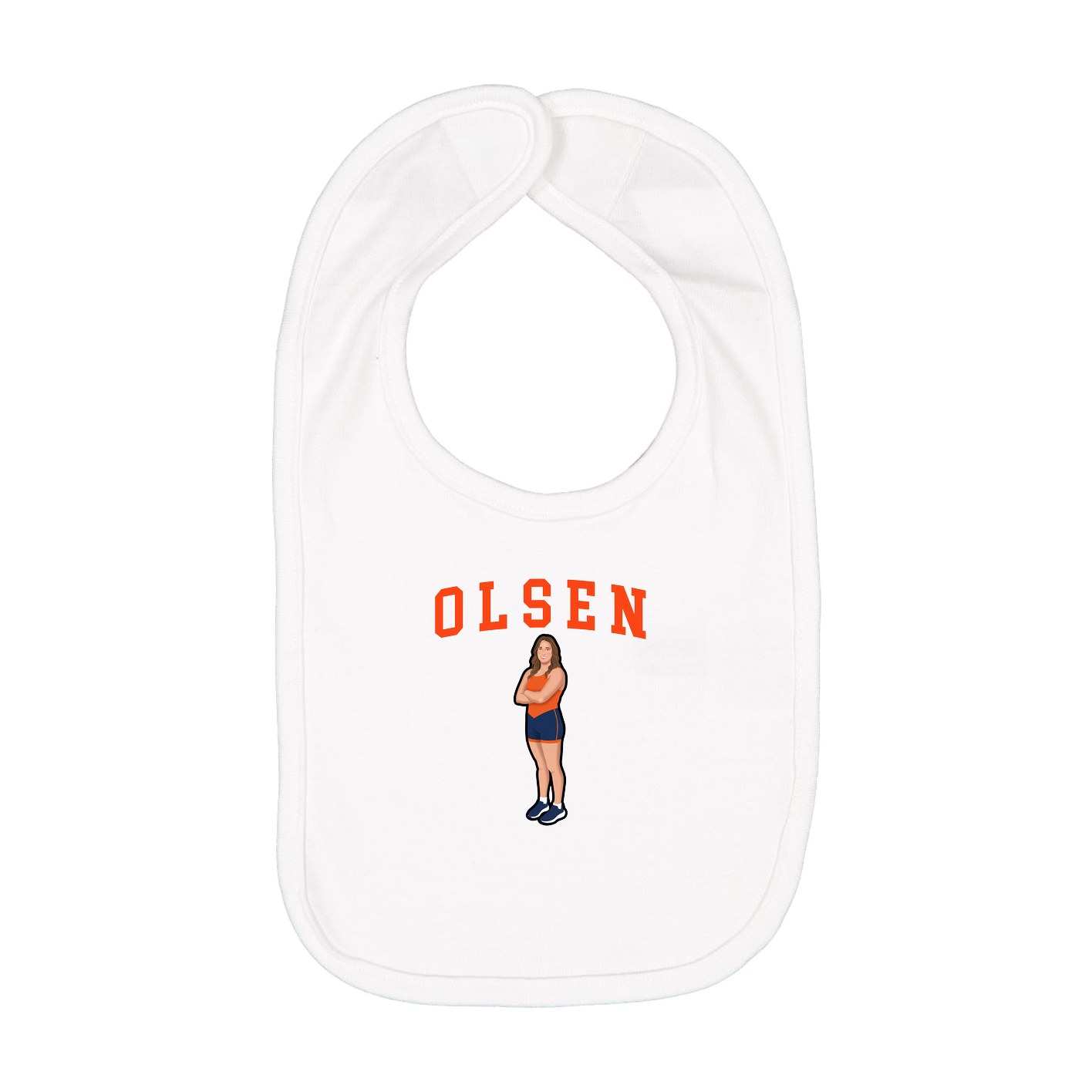 Infant Bib — Shirsey in White