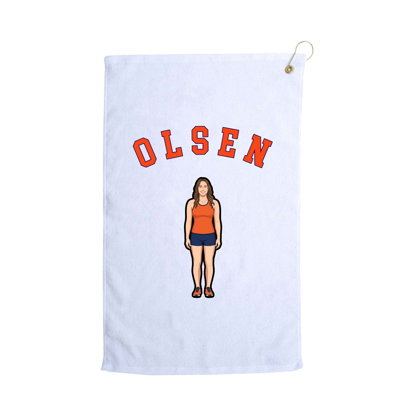 Golf Towel — Shirsey Arch in White