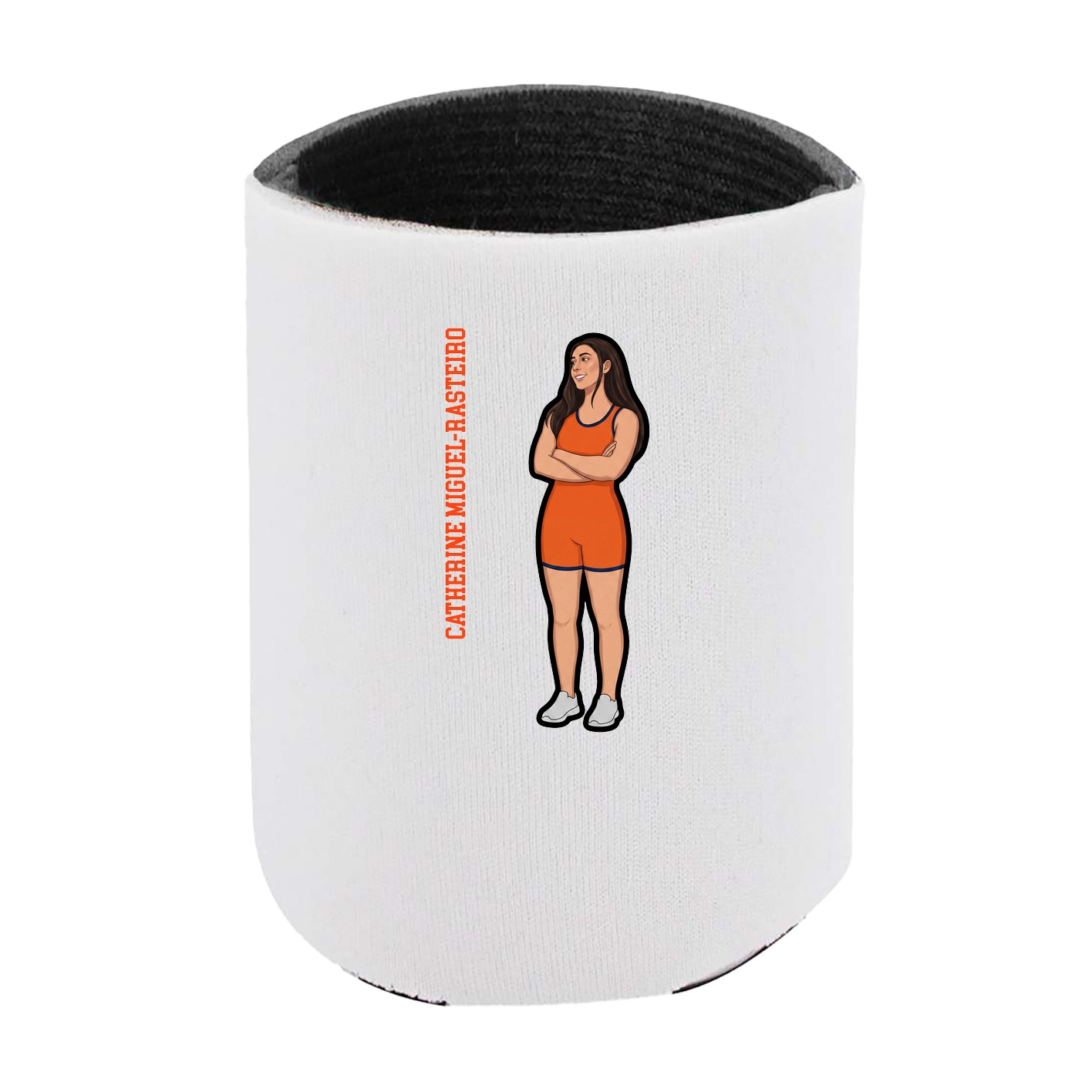 Can Holder — Name Vertical in White