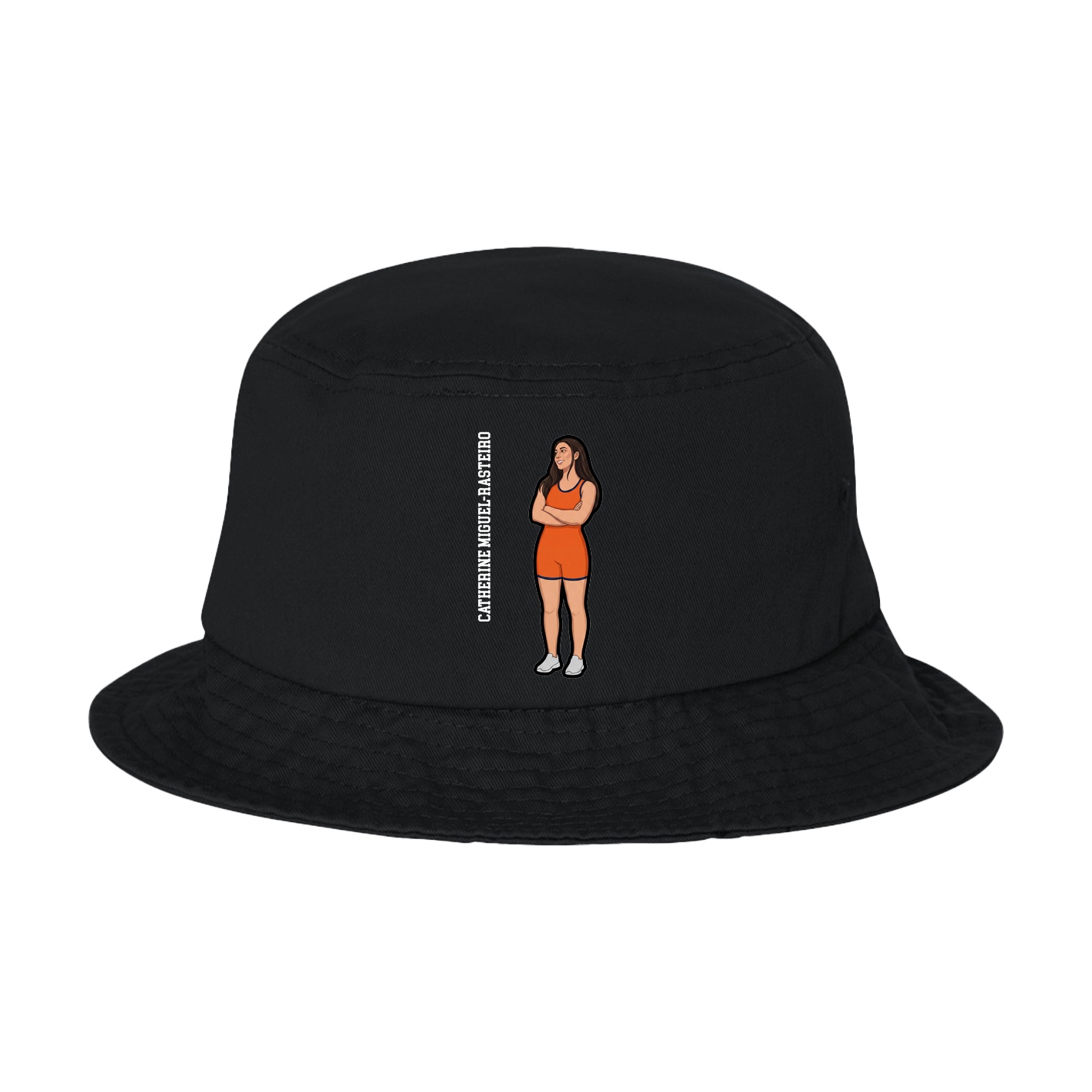 Bucket Cap — Name Vertical in Black