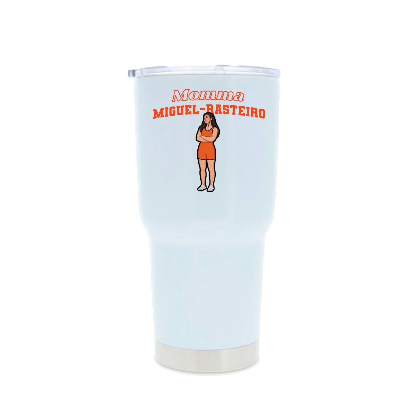 30oz Stainless Steel Tumbler — Mothers Day Block in White