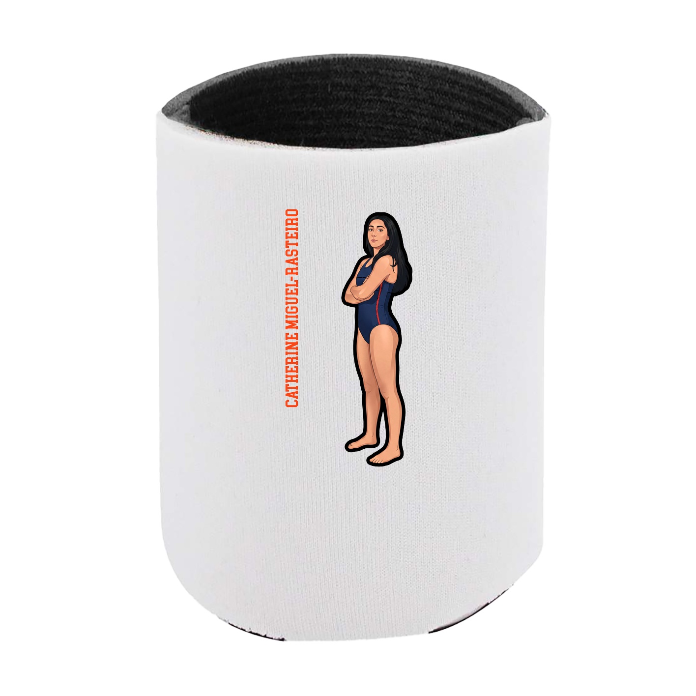 Can Holder — Name Vertical in White