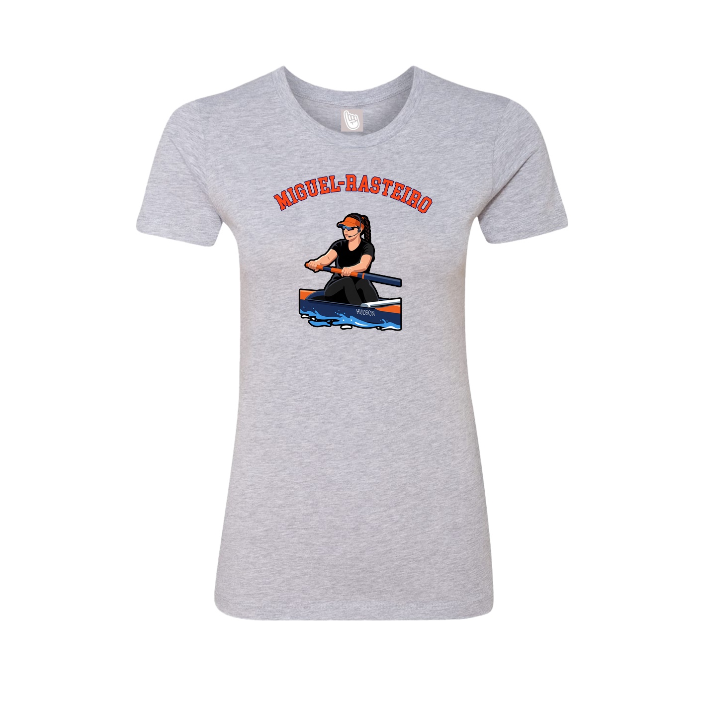 Fitted Women's Tee — Shirsey Arch in Grey
