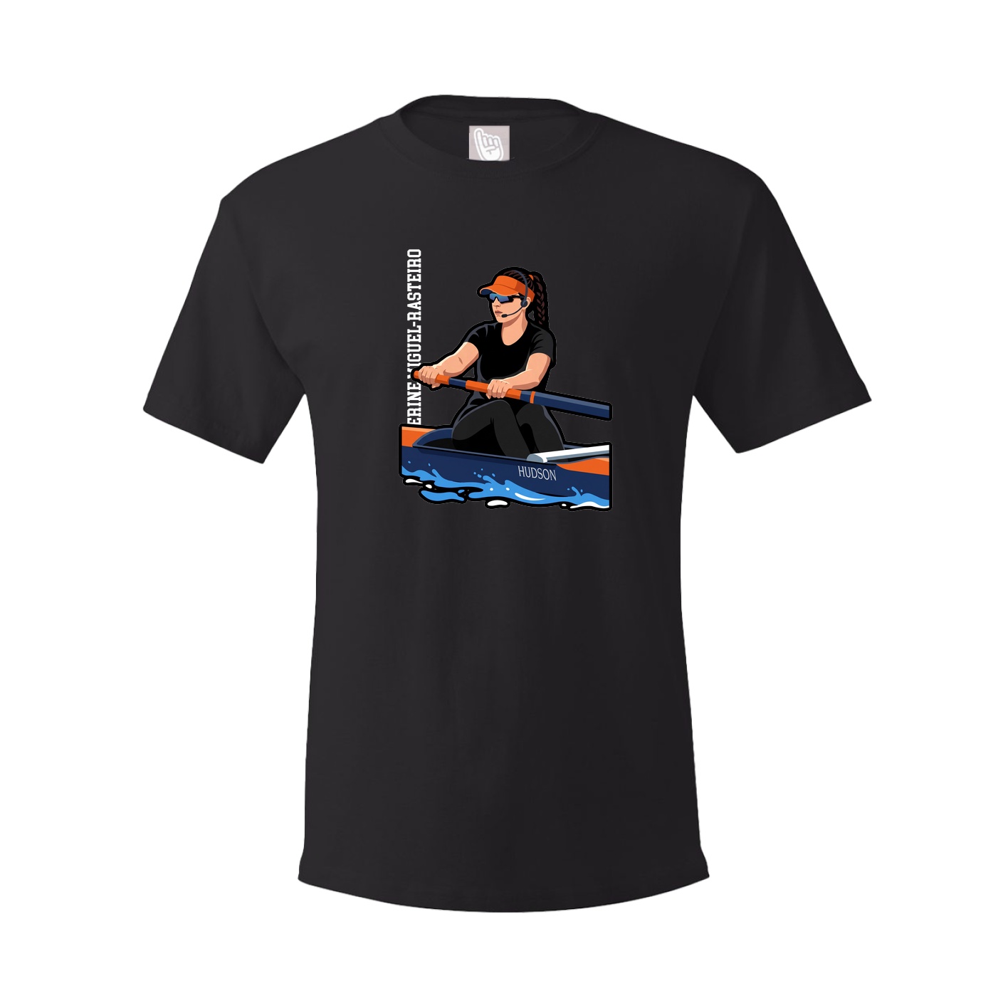 Tee — Name Vertical in Black