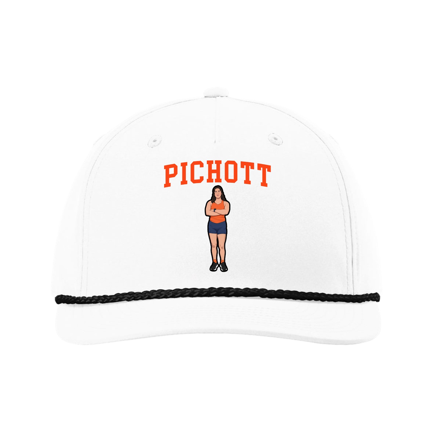 Five-Panel Classic Rope Cap — Shirsey in White