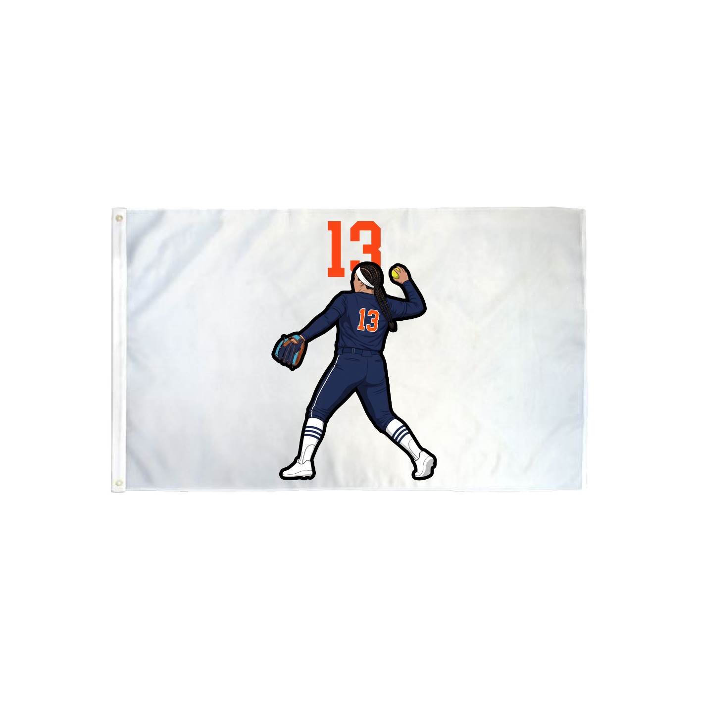3x5 Flag — Number Top in Classic