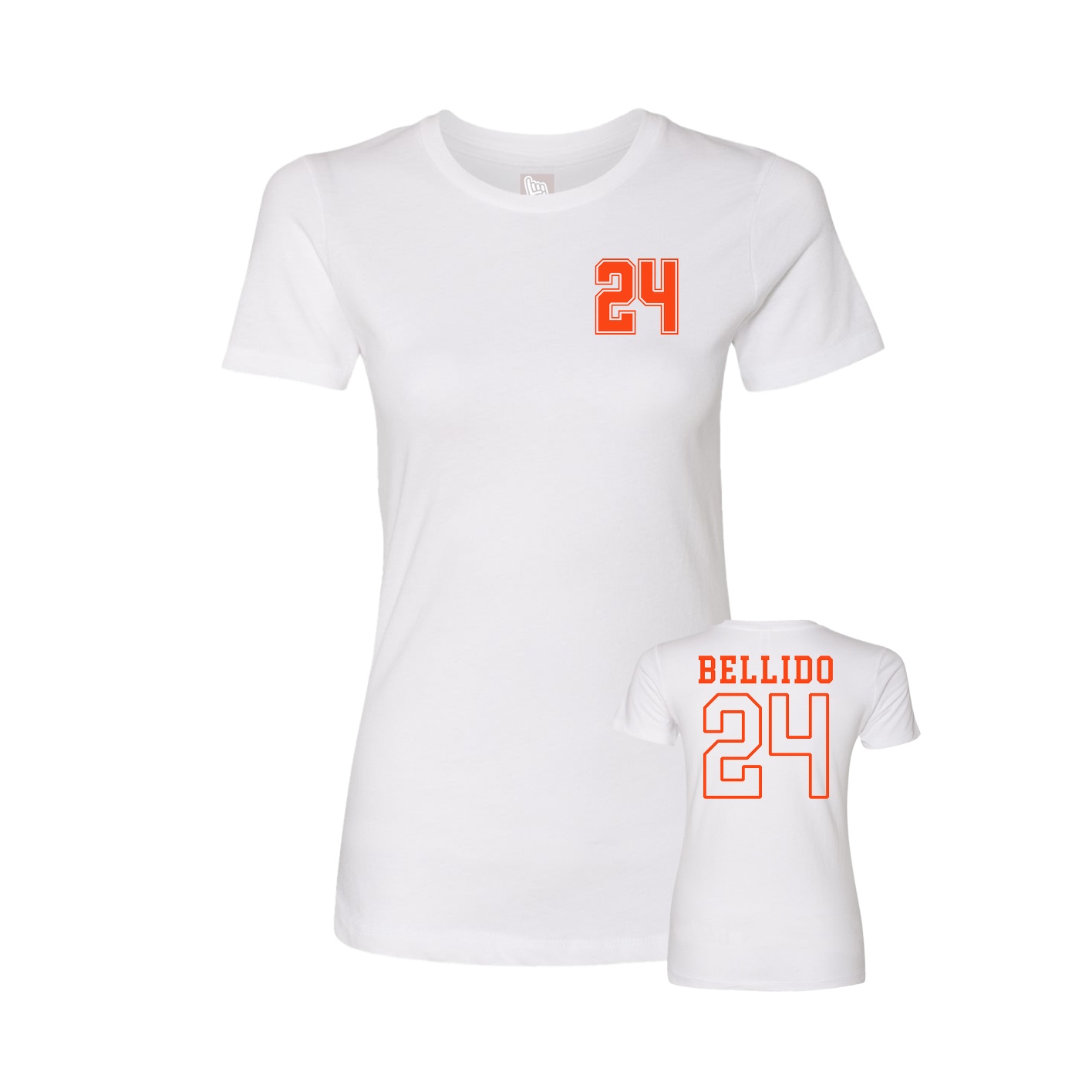 Womens Tee — Chest Back in White