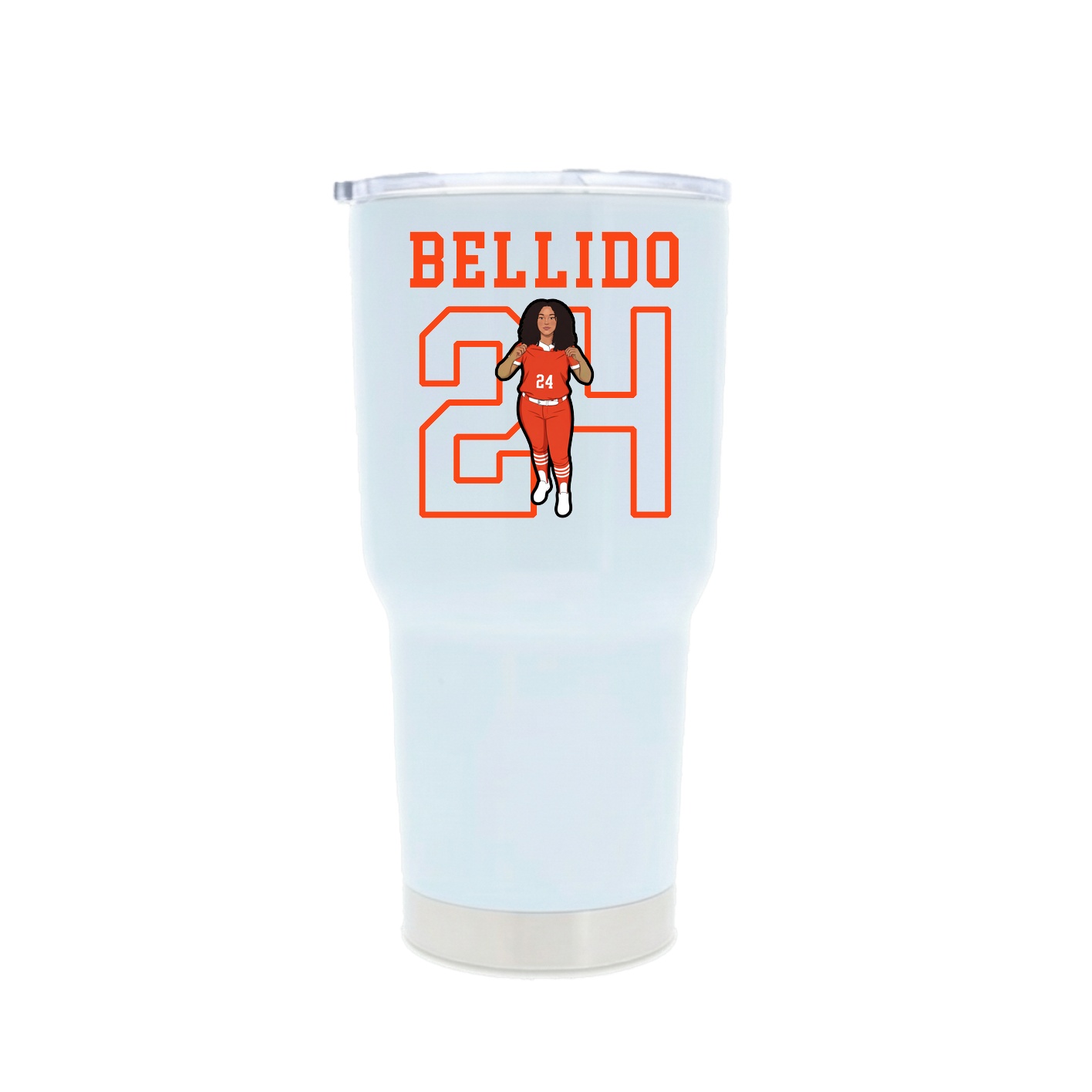 30oz Stainless Steel Tumbler — Shirsey in White