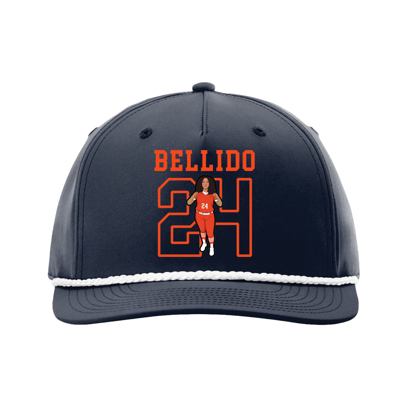 Five-Panel Classic Rope Cap — Shirsey in Navy