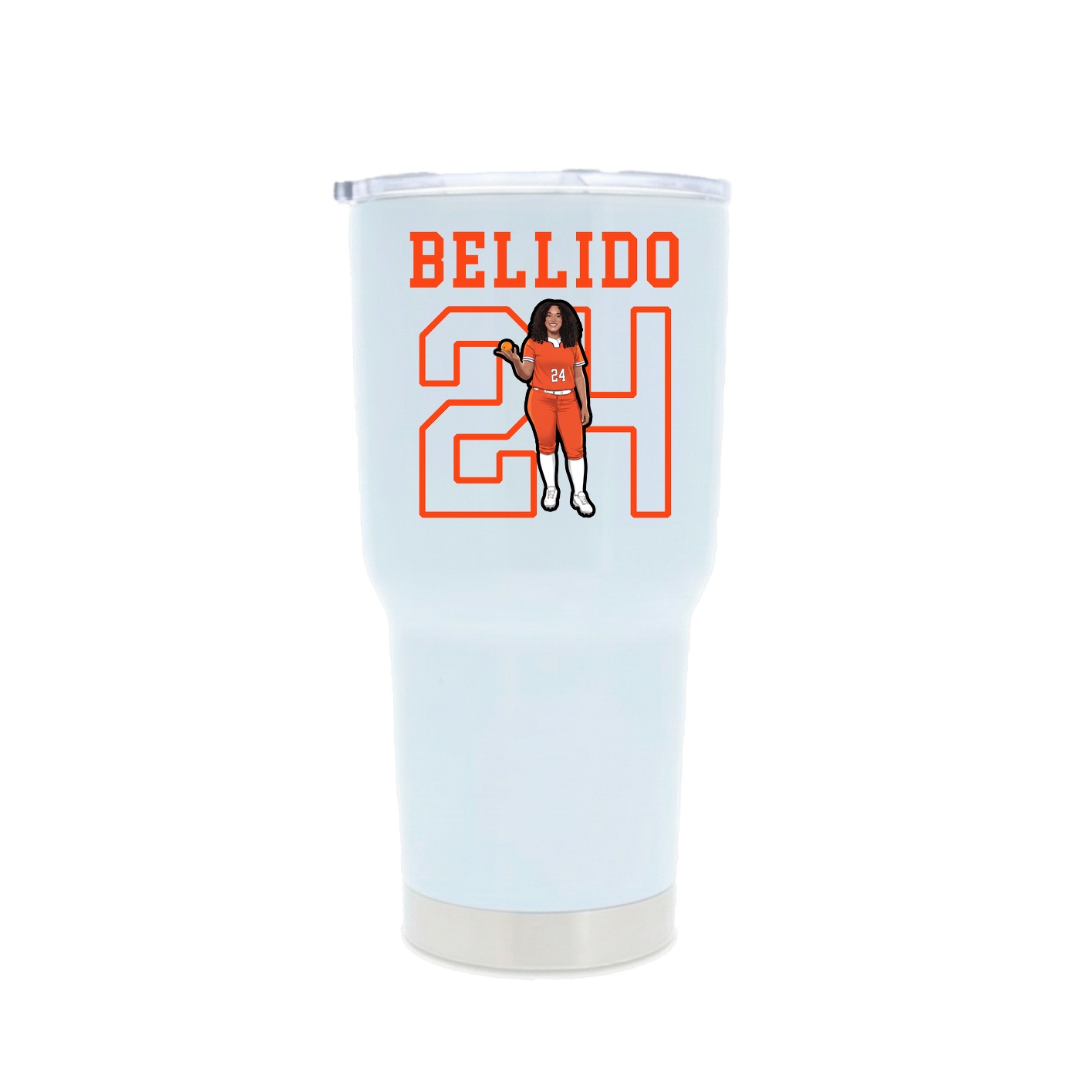 30oz Stainless Steel Tumbler — Shirsey in White