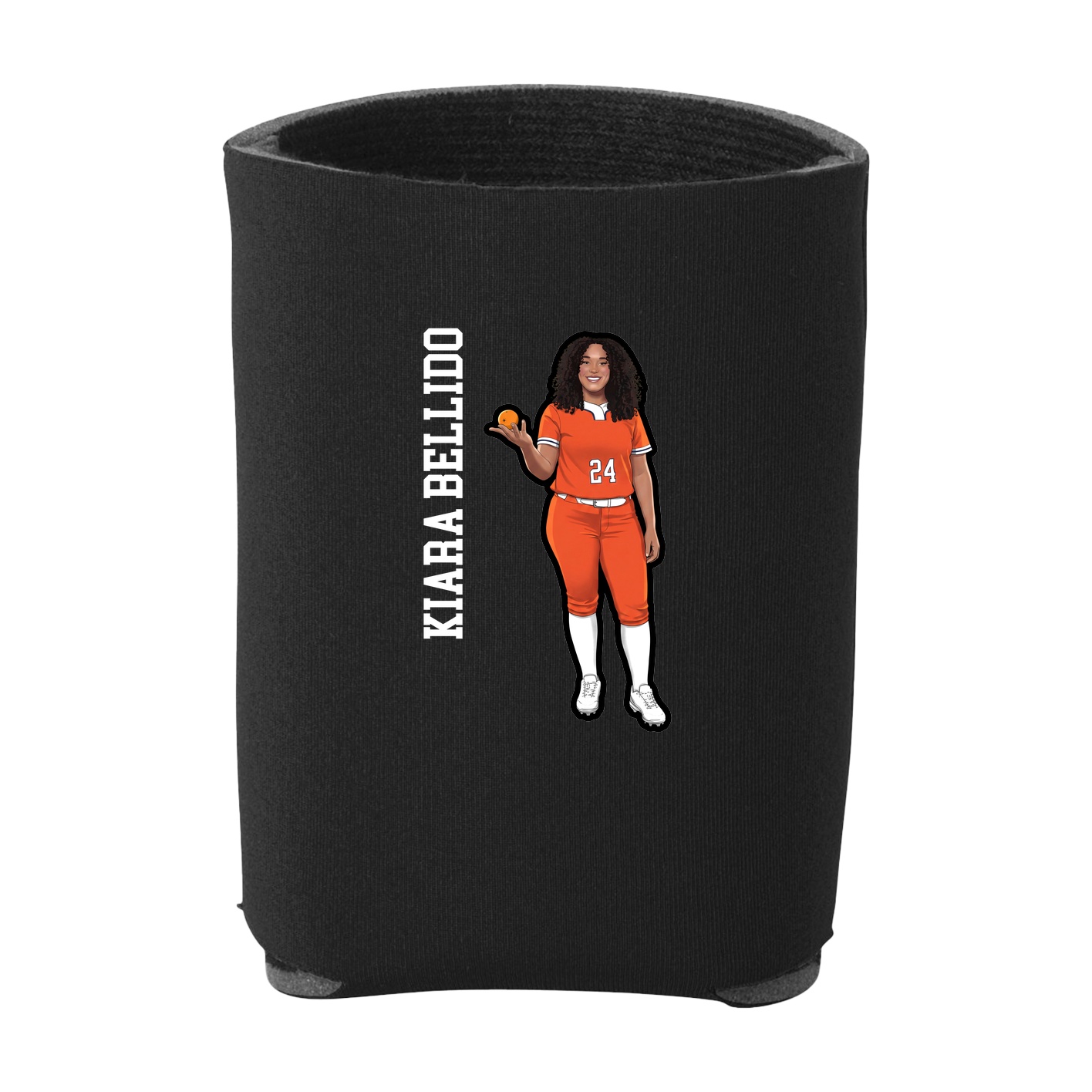 Can Holder — Name Vertical in Black