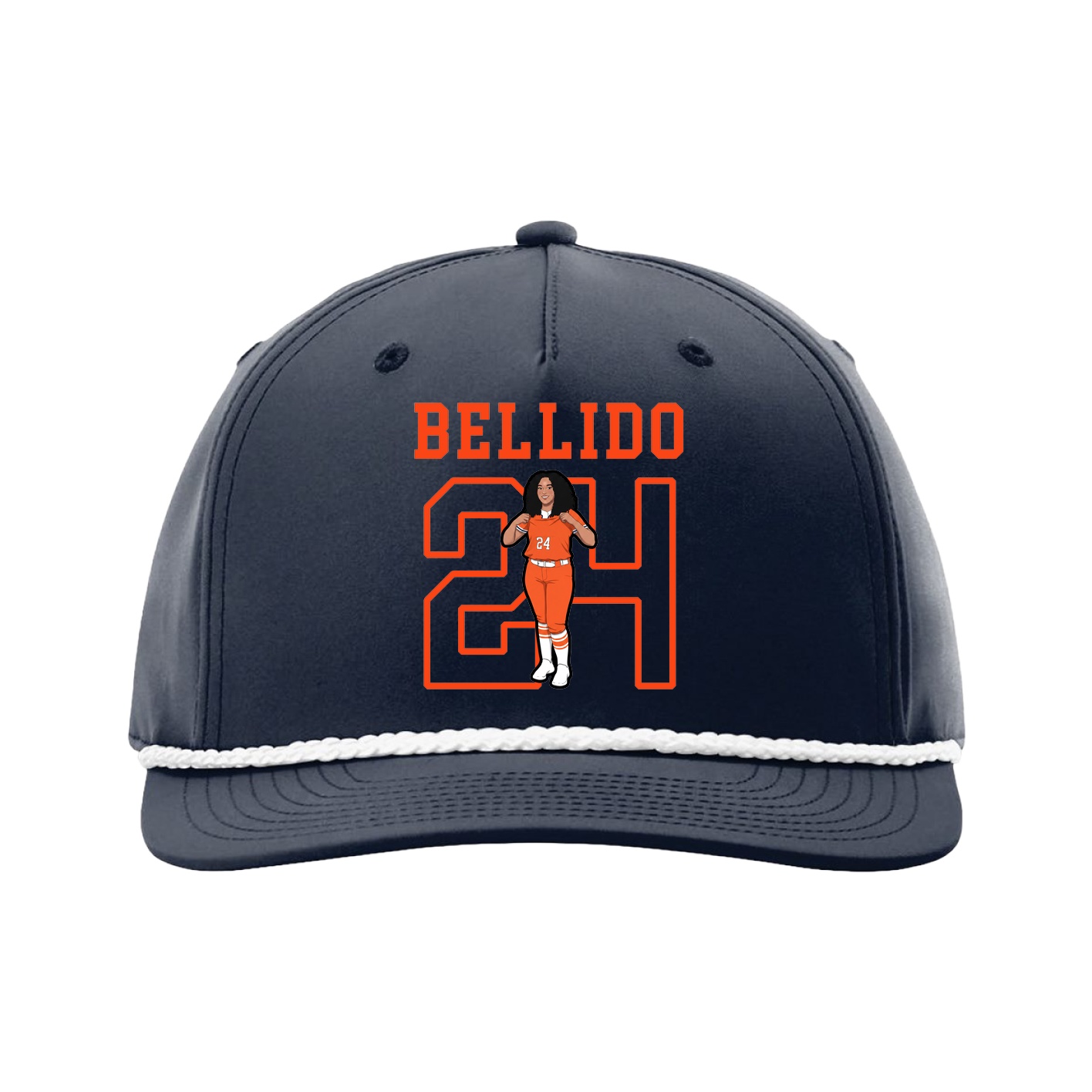 Five-Panel Classic Rope Cap — Shirsey in Navy