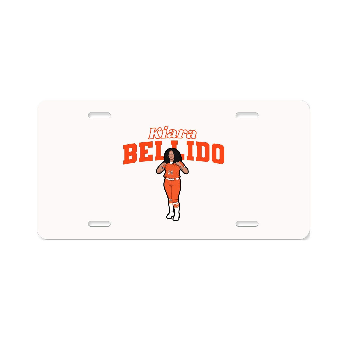 License Plate — Name Arch in Classic