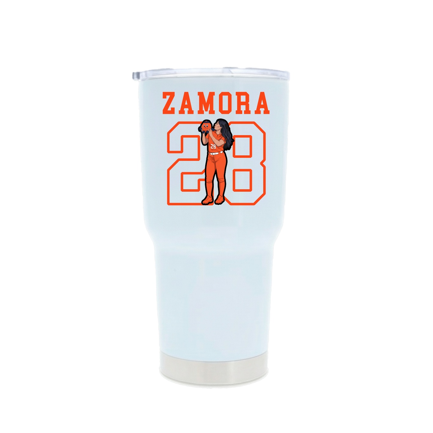 30oz Stainless Steel Tumbler — Shirsey in White