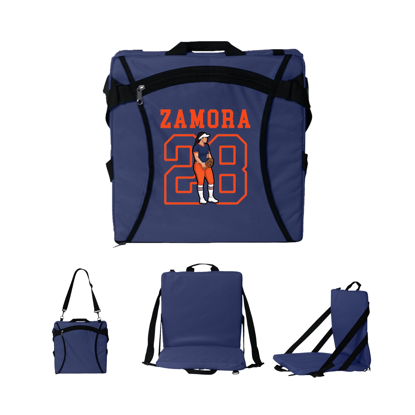 Folding Stadium Seat — Shirsey in Navy