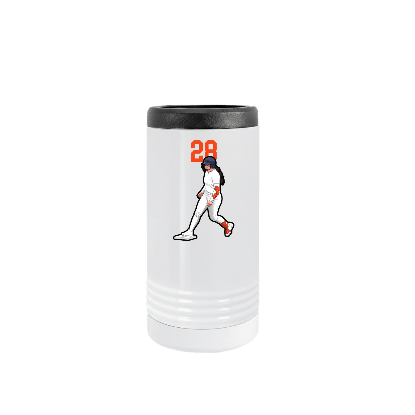 Slim Beverage Holder — Number Top in White