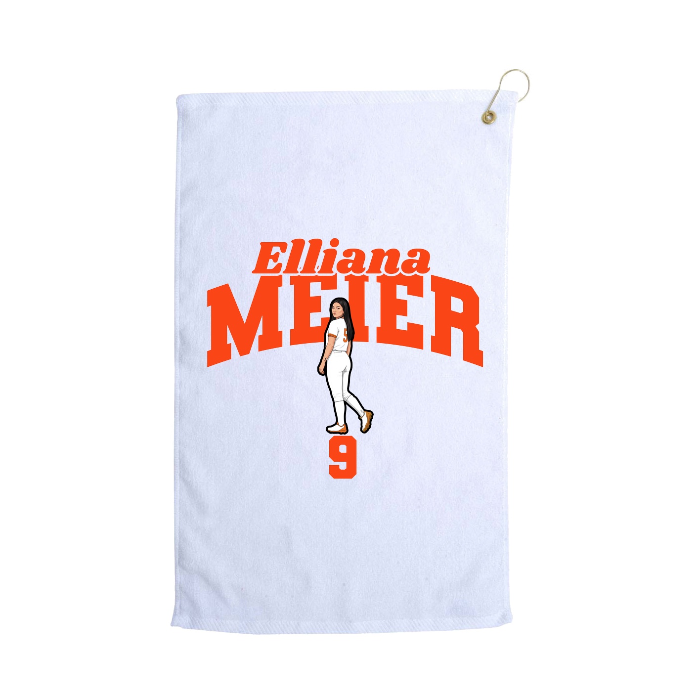 Golf Towel — Signature Arch in White