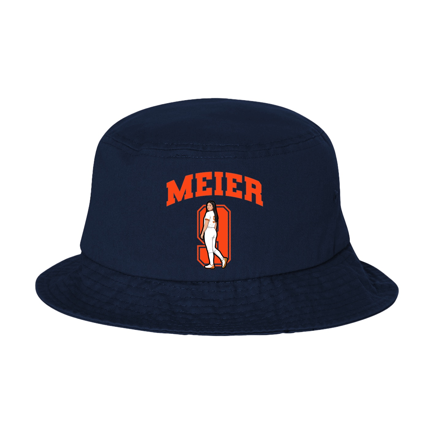 Bucket Cap — Number in Navy