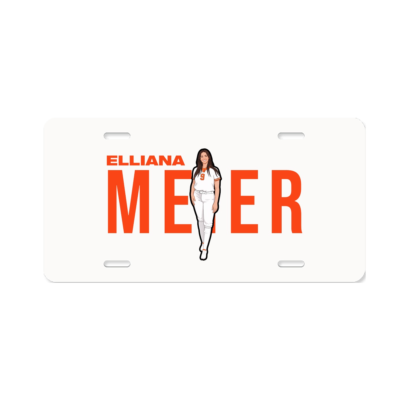 License Plate — Player Name in Classic