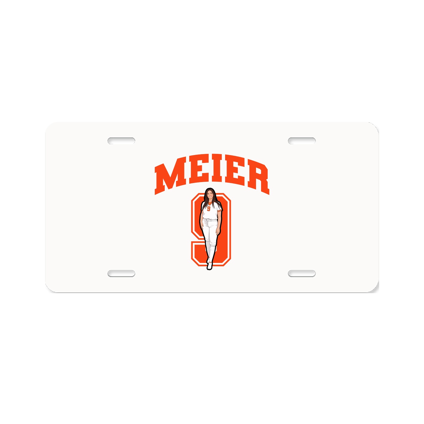 License Plate — Number in Classic
