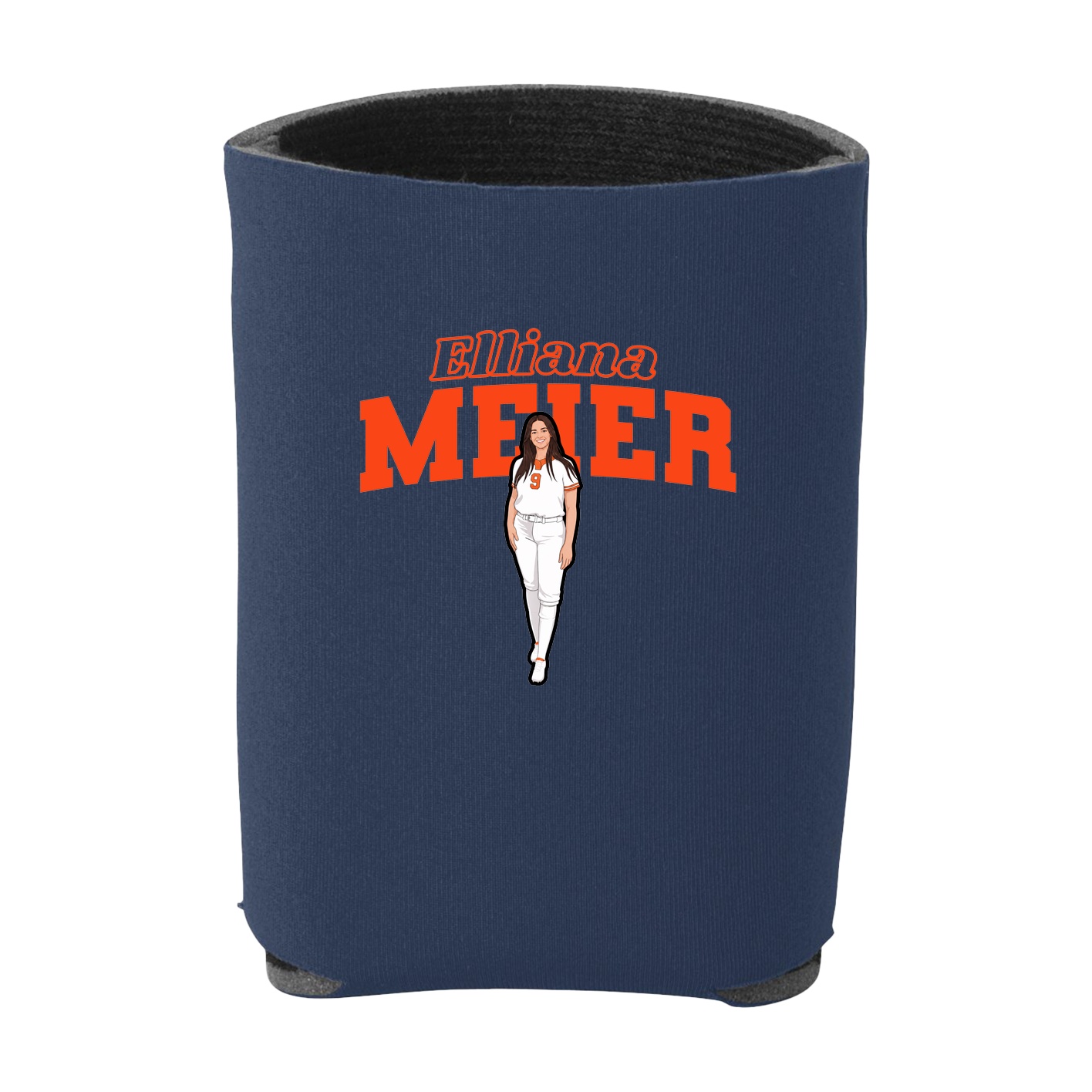 Can Holder — Name Arch in Navy