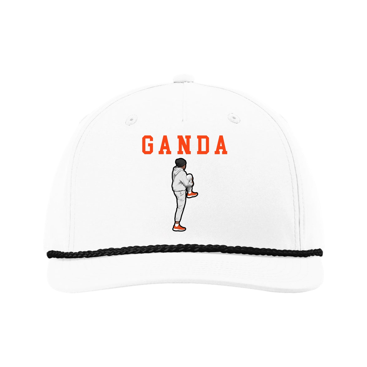 Five-Panel Classic Rope Cap — Shirsey in White