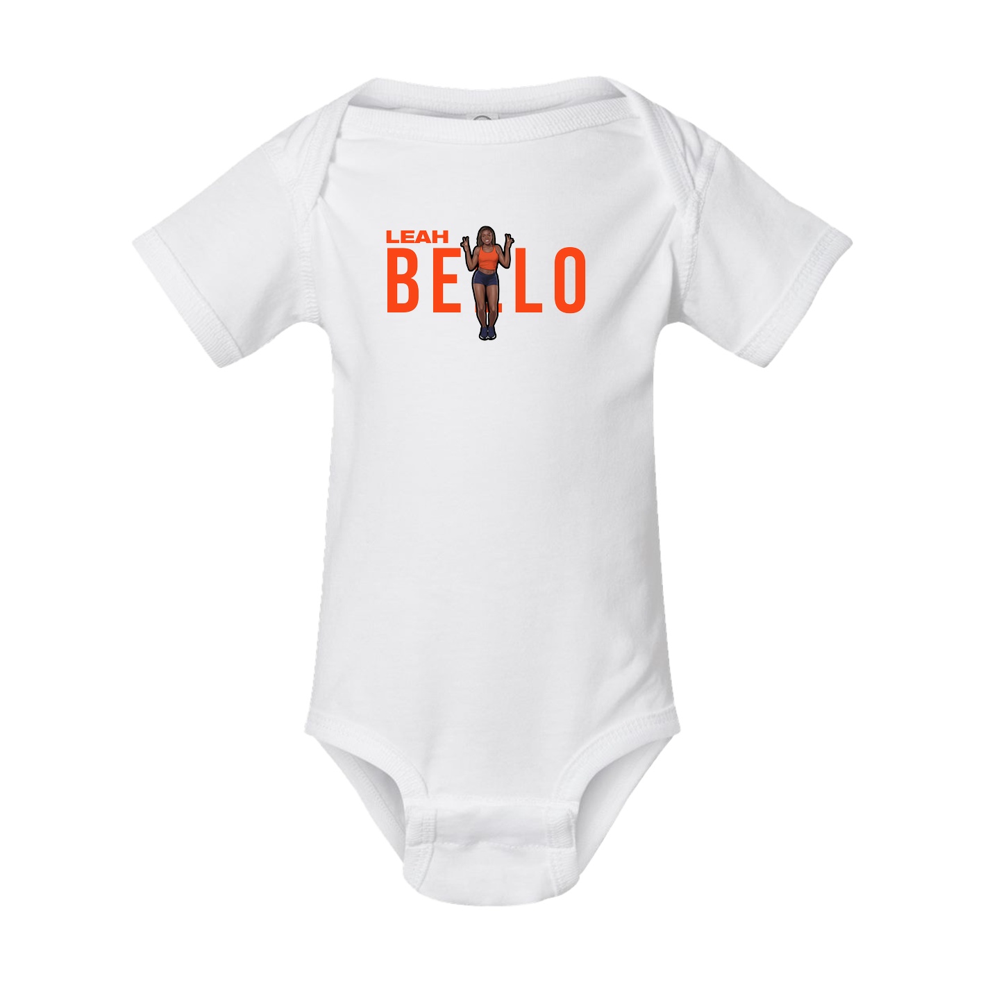 Baby Onesie — Player Name in White