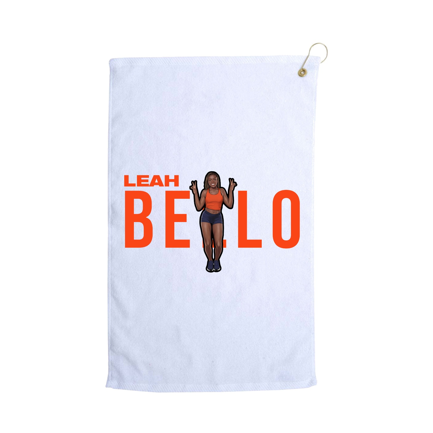 Golf Towel — Player Name in White