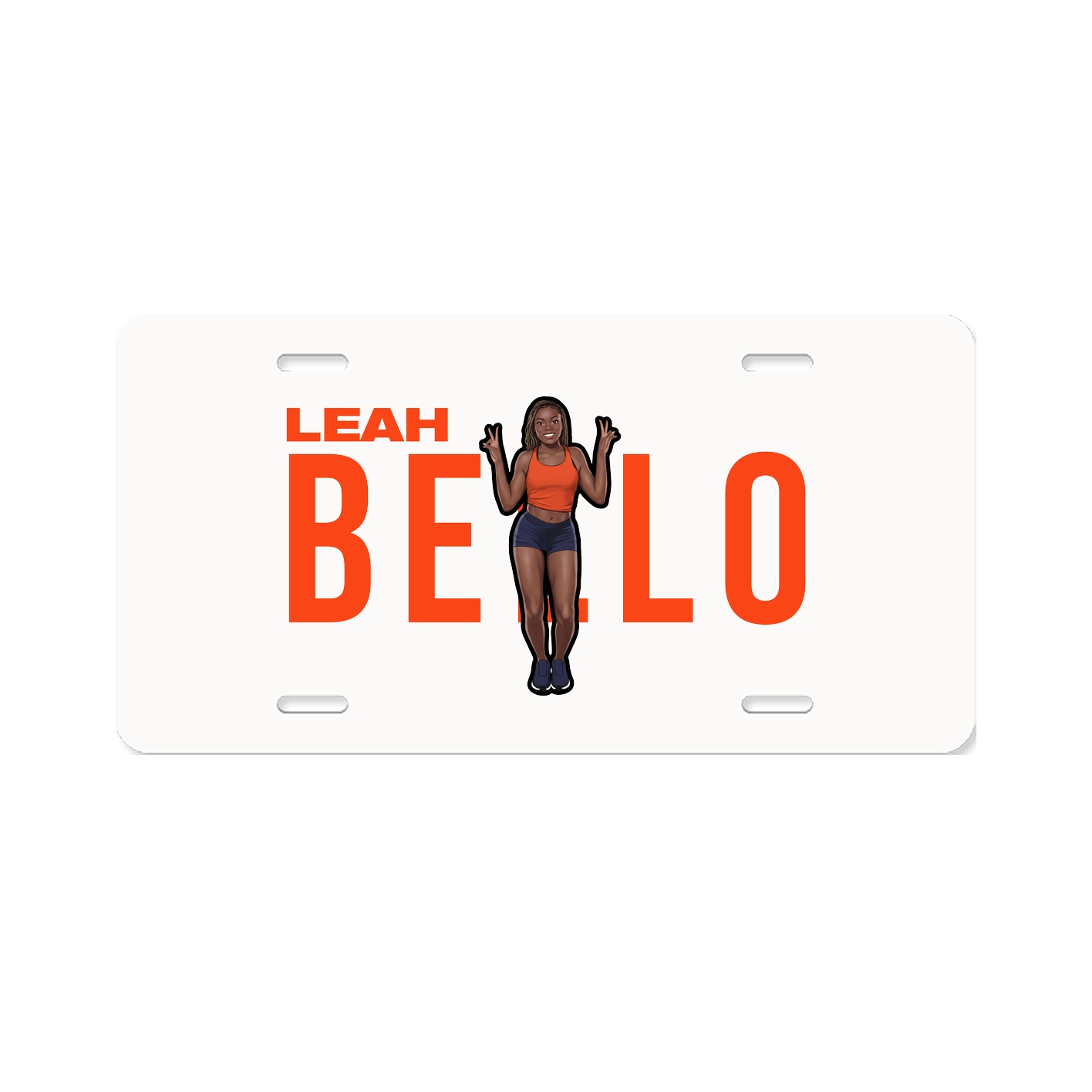 License Plate — Player Name in Classic