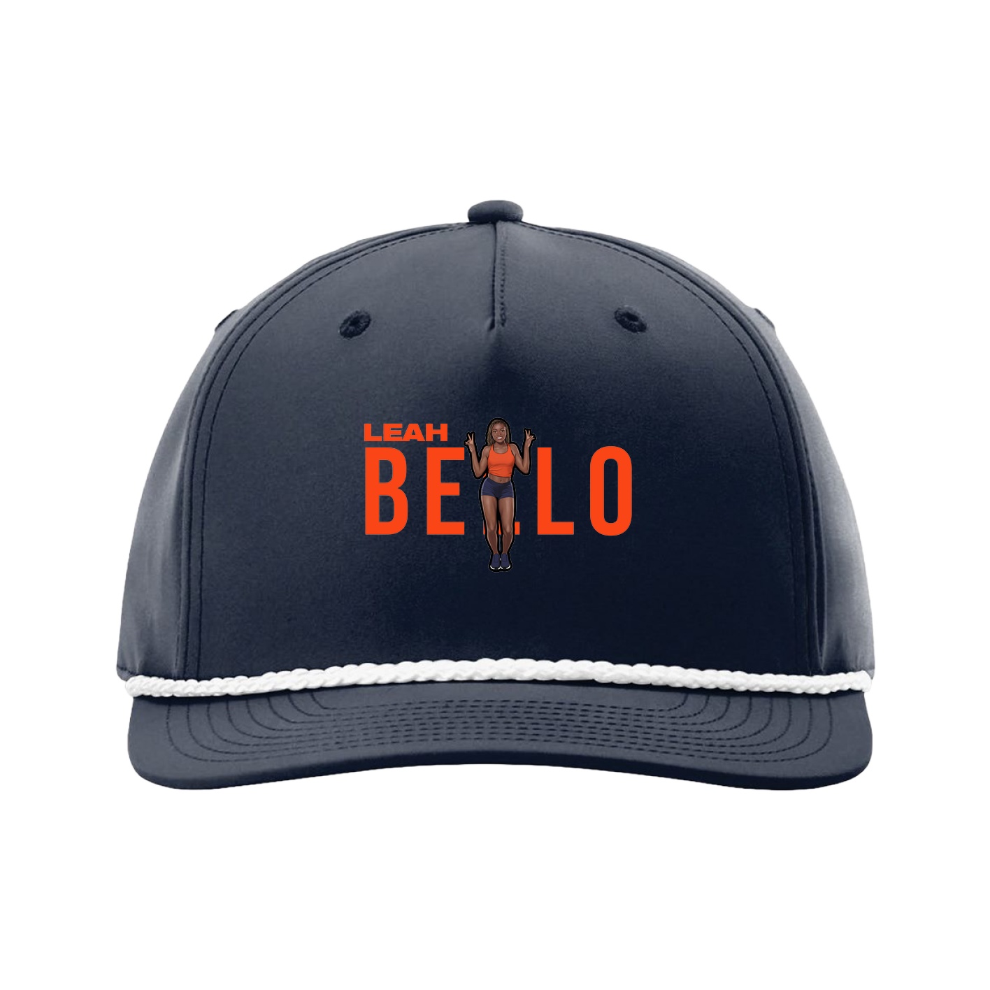 Five-Panel Classic Rope Cap — Player Name in Navy