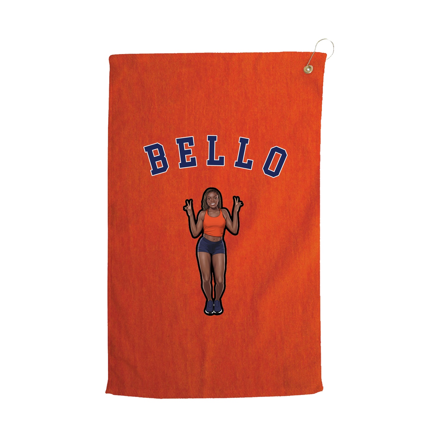 Golf Towel — Shirsey Arch in Orange