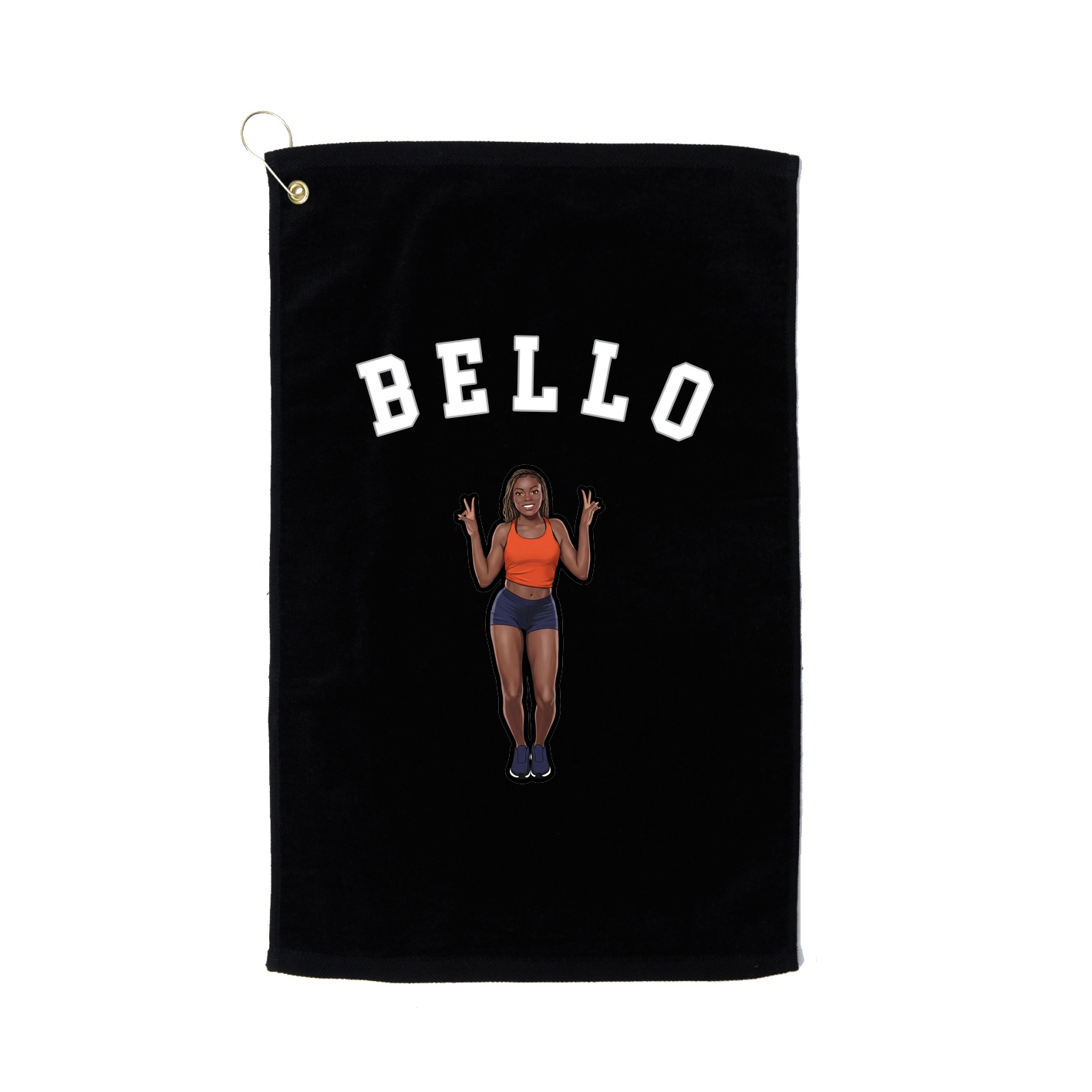 Golf Towel — Shirsey Arch in Black