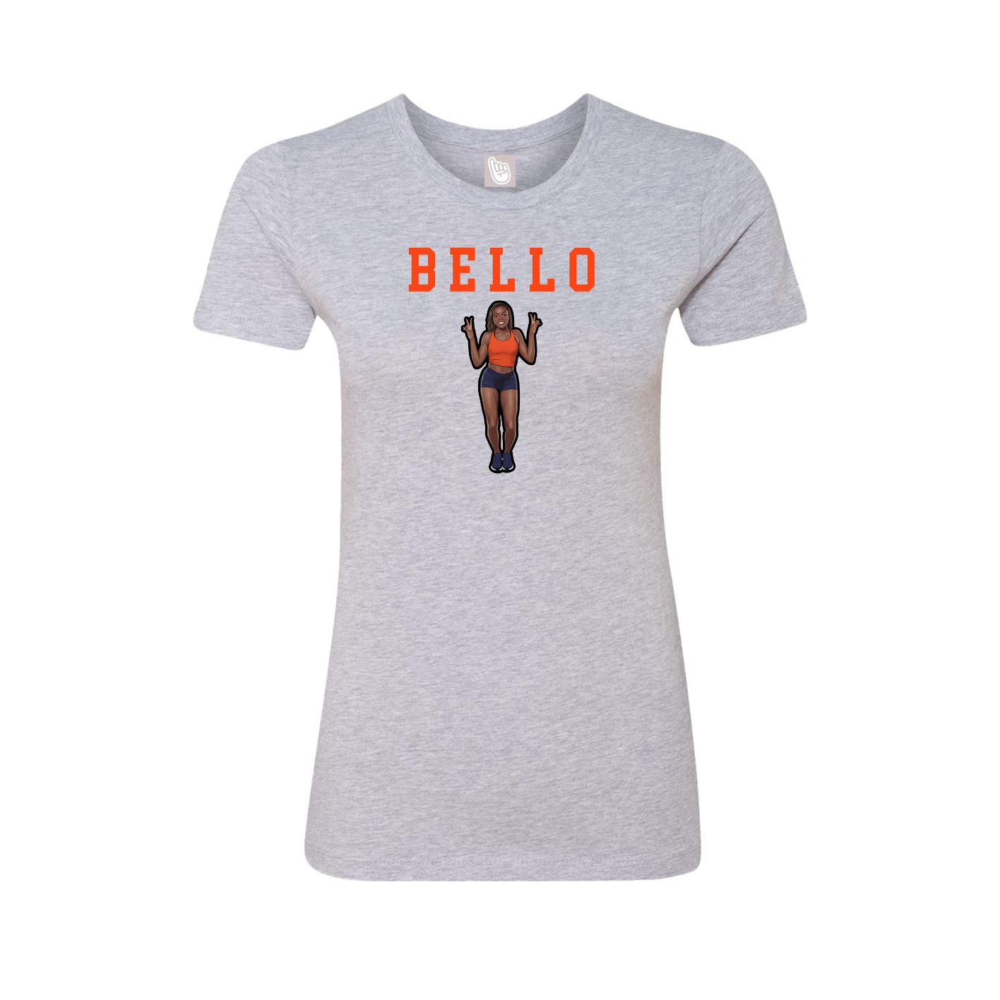 Fitted Women's Tee — Shirsey in Grey