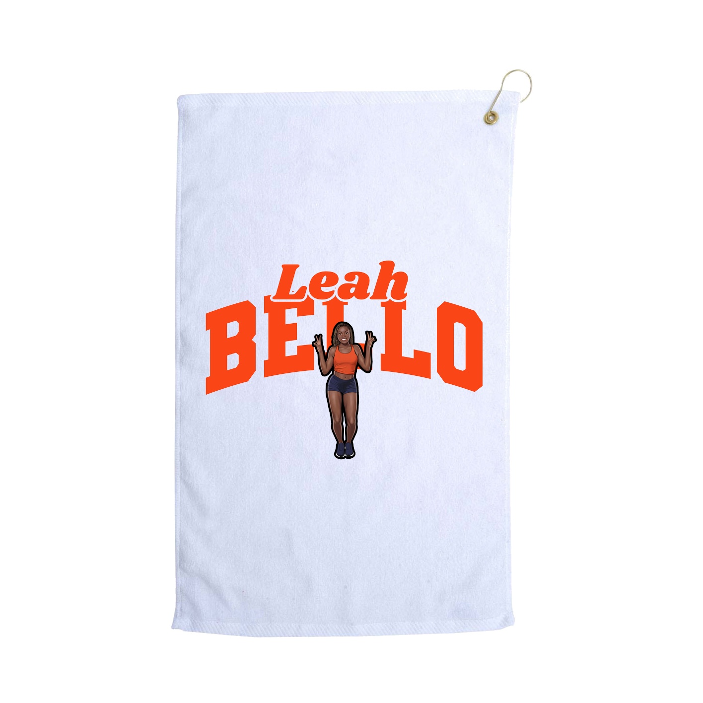 Golf Towel — Signature Arch in White