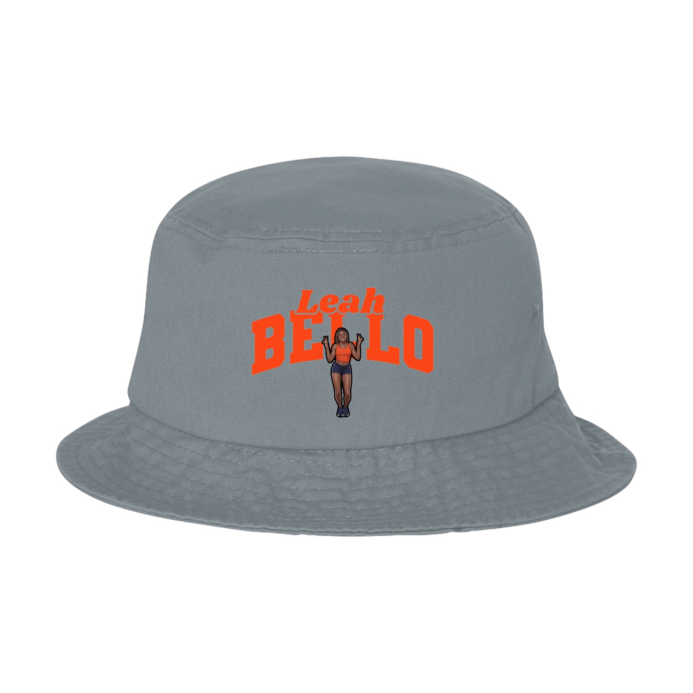 Bucket Cap — Signature Arch in Grey