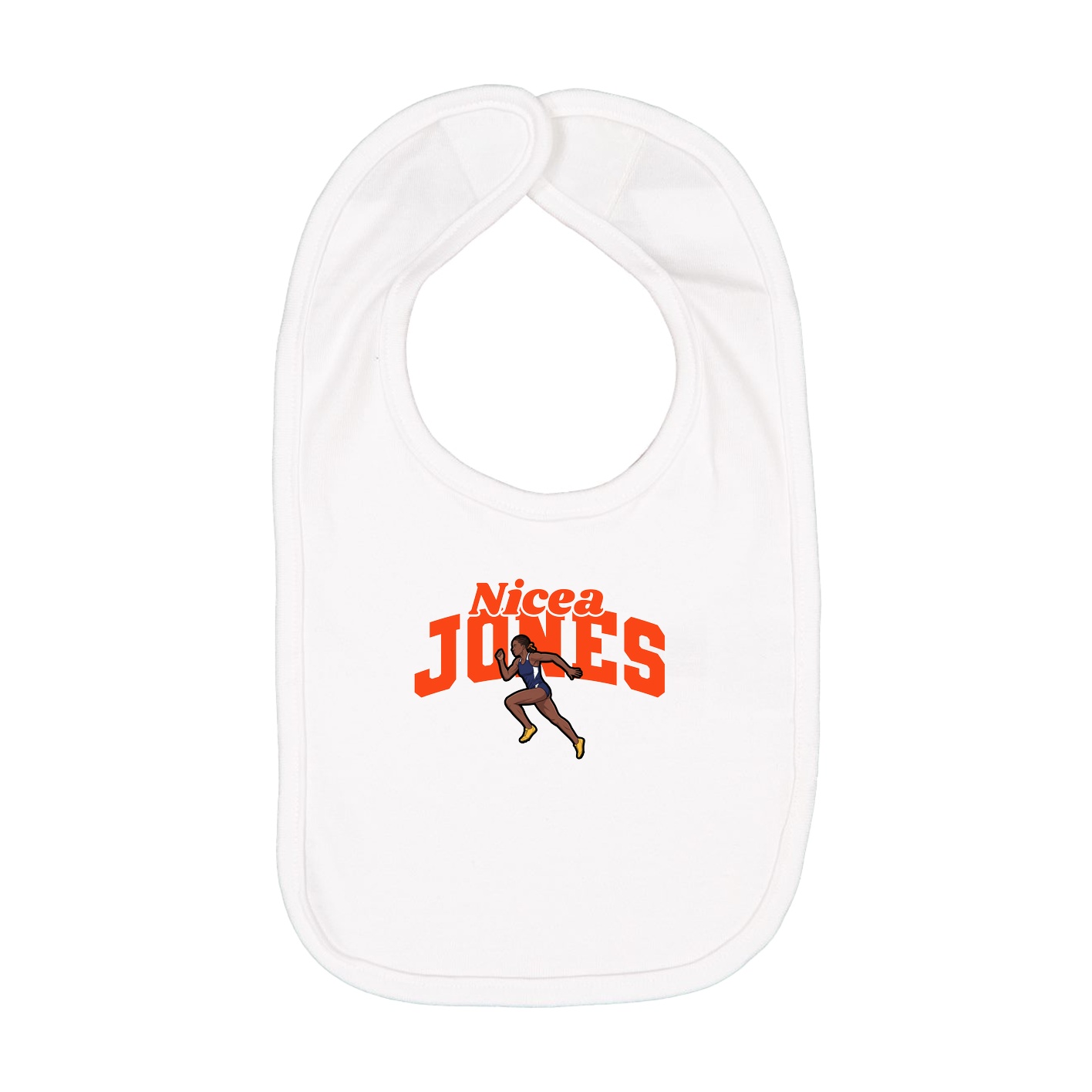 Infant Bib — Signature Arch in White
