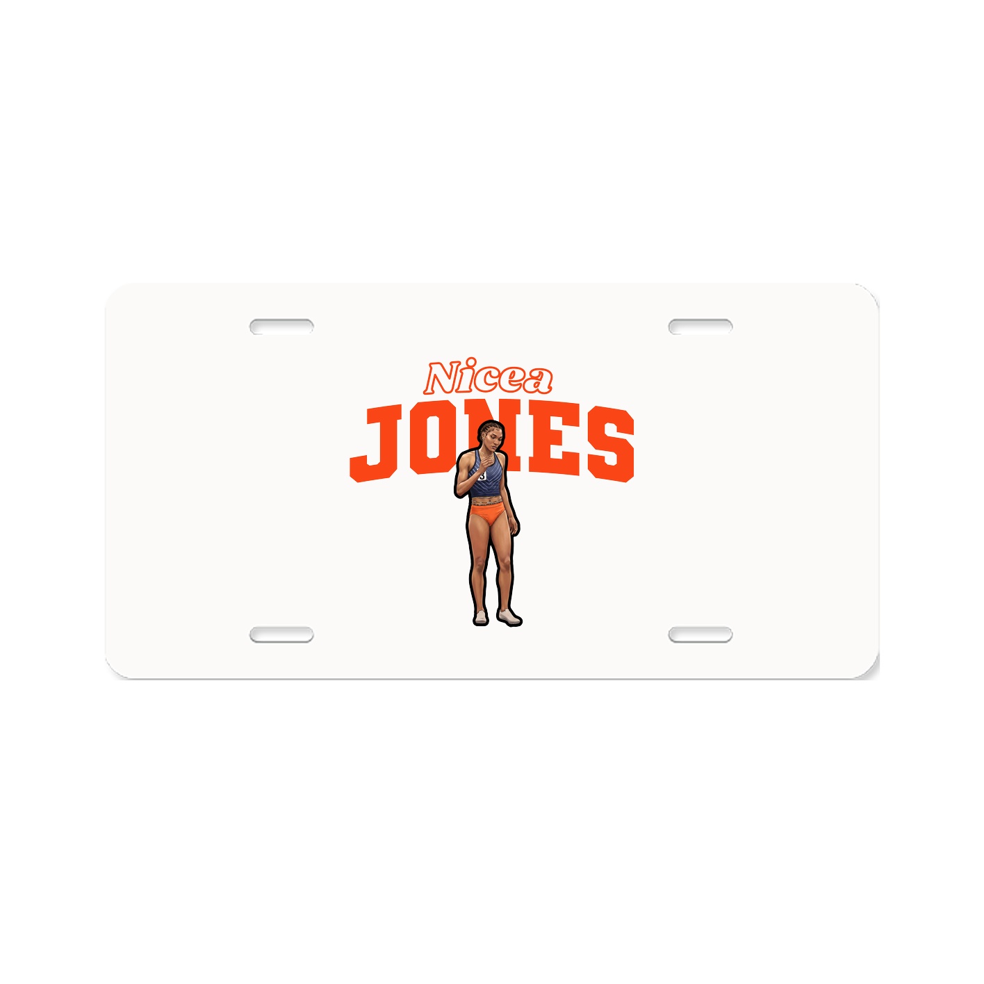 License Plate — Name Arch in Classic