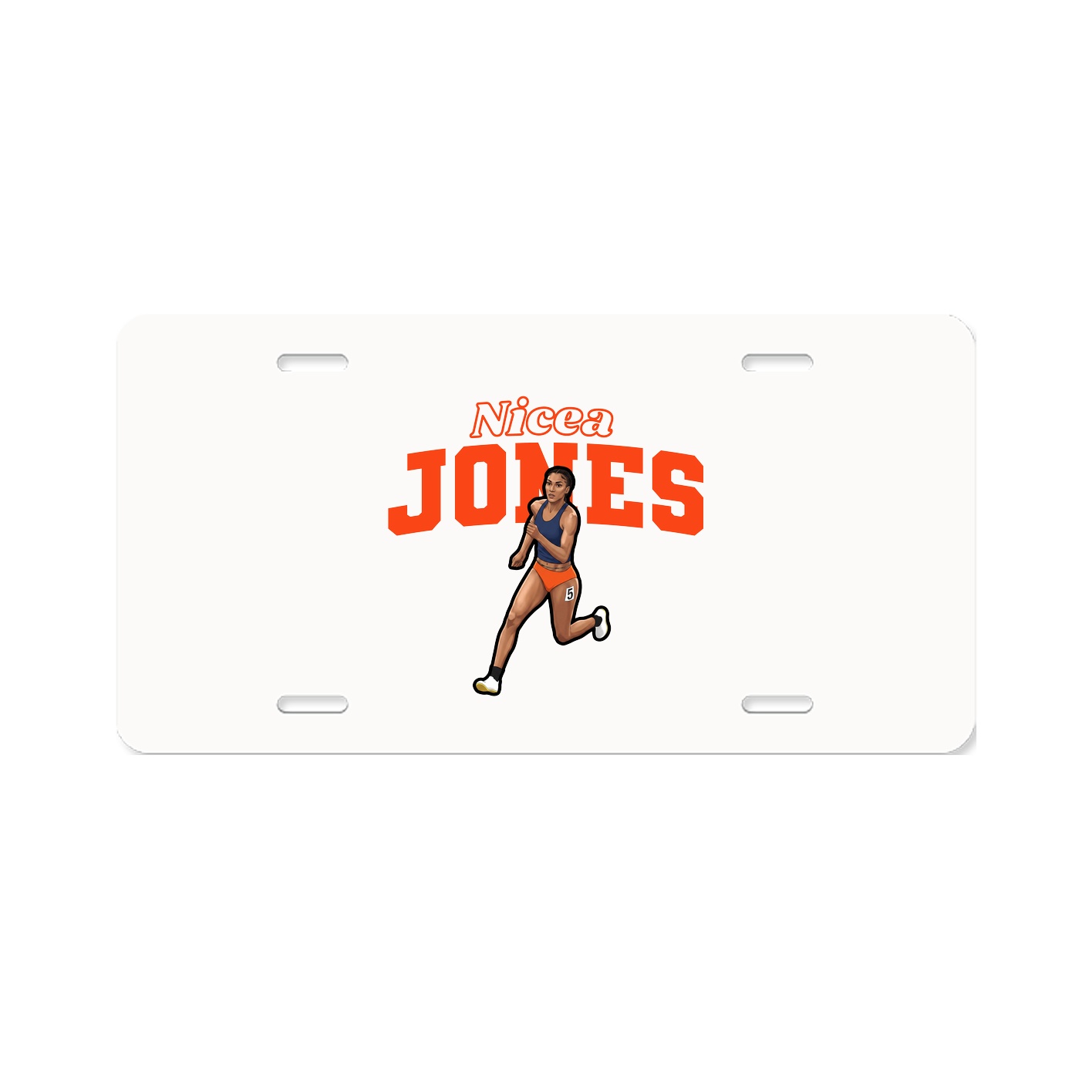 License Plate — Name Arch in Classic