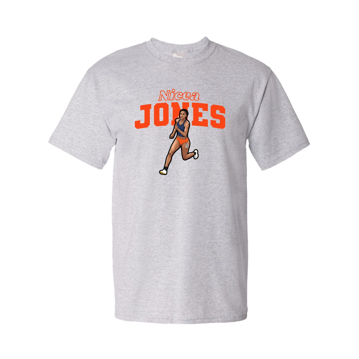 Youth Tee — Name Arch in Grey