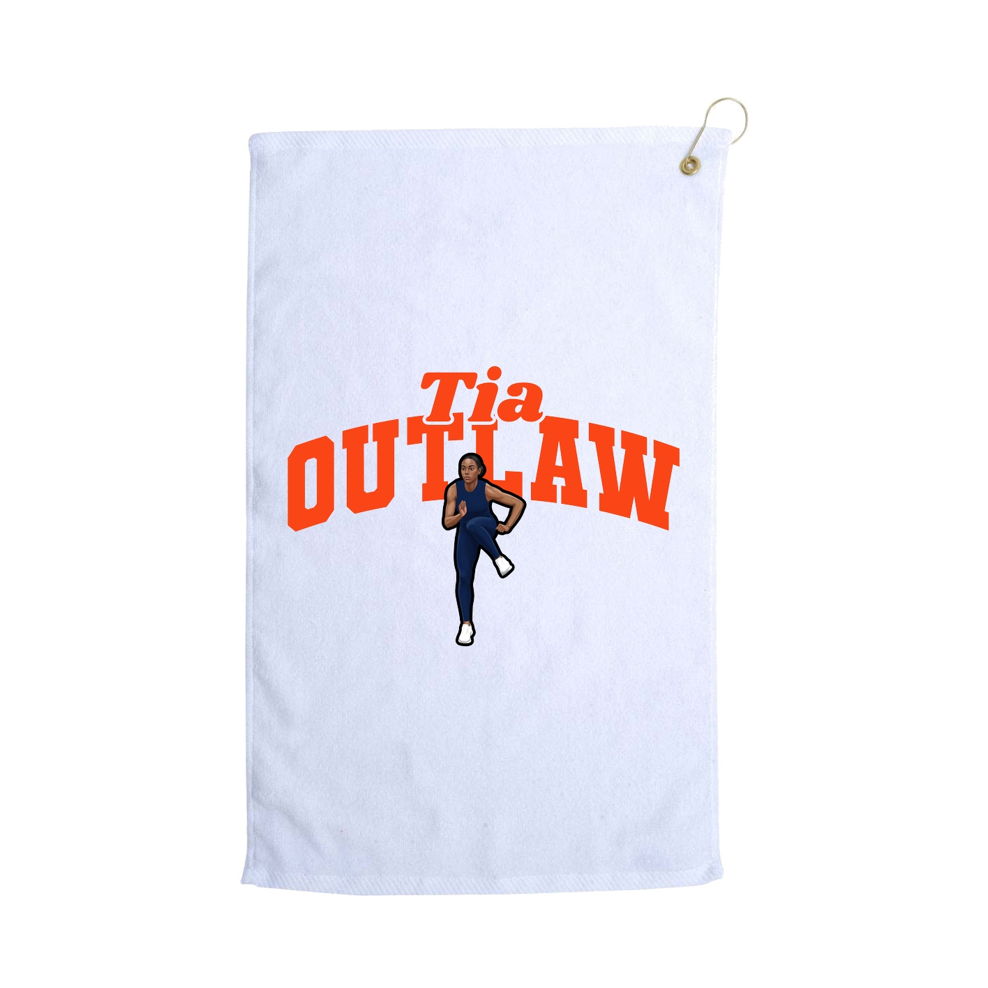 Golf Towel — Signature Arch in White