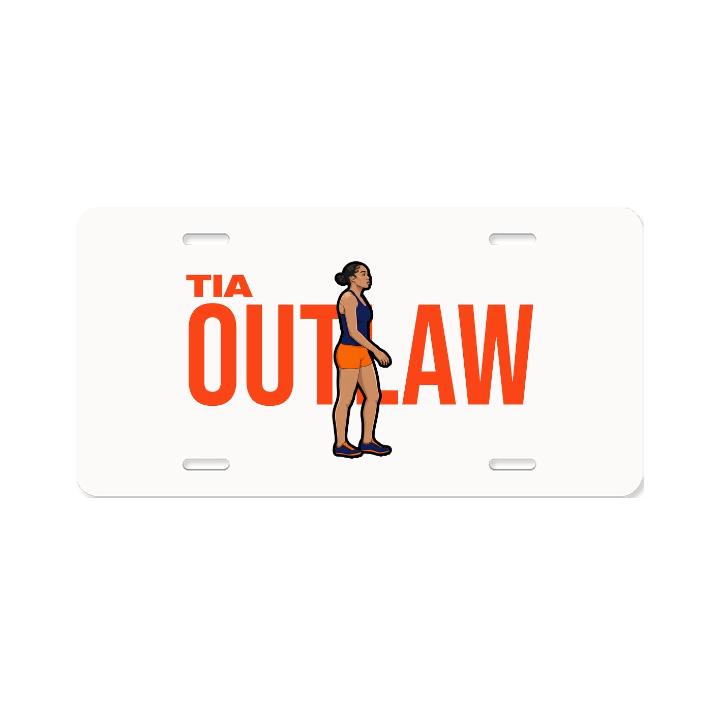 License Plate — Player Name in Classic