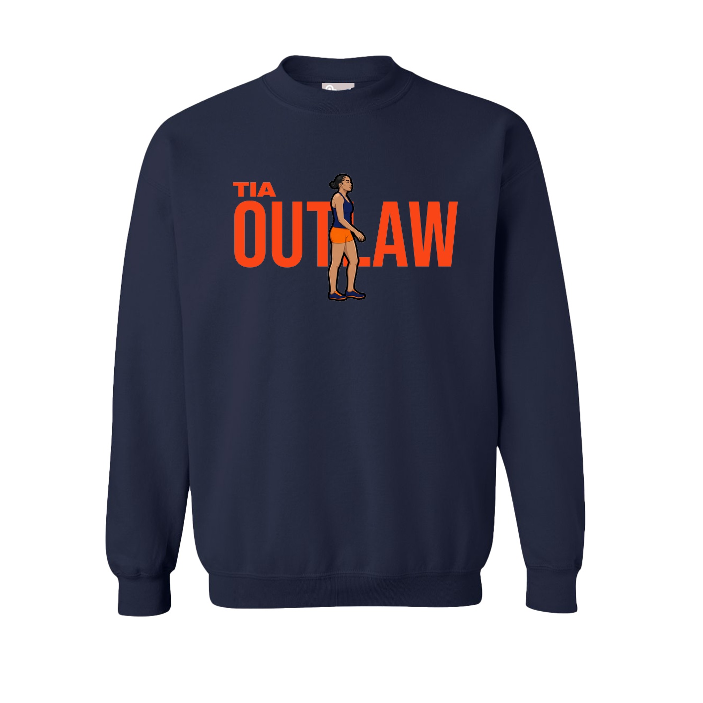 Fleece Crew — Player Name in Navy