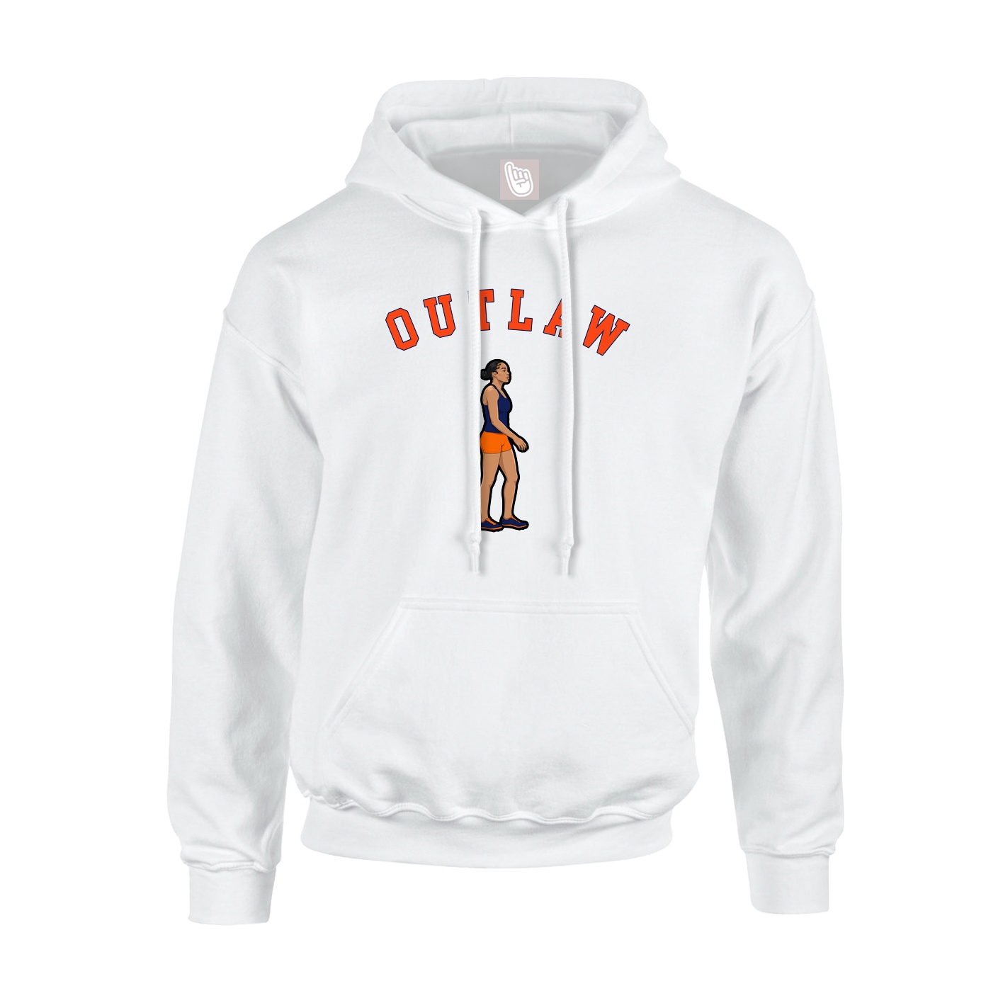Youth Hoodie — Shirsey Arch in White