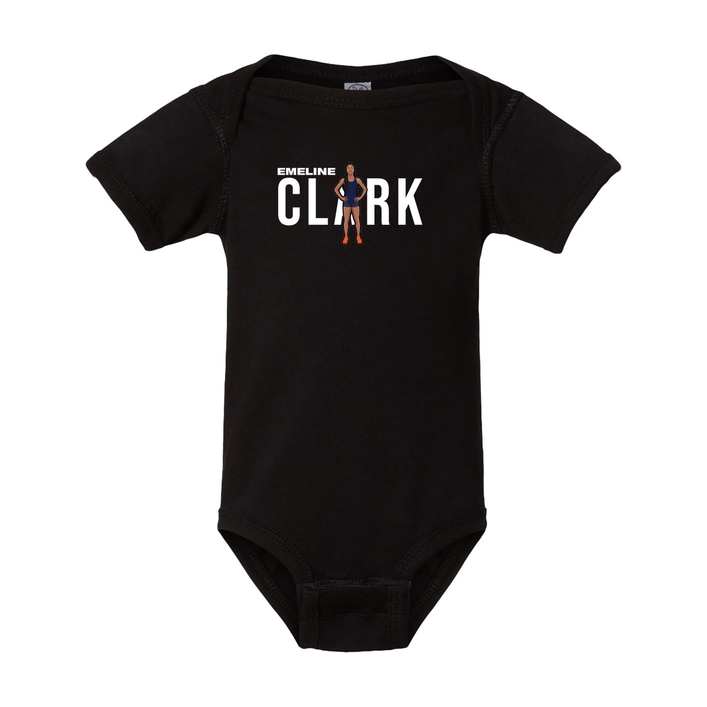 Baby Onesie — Player Name in Black