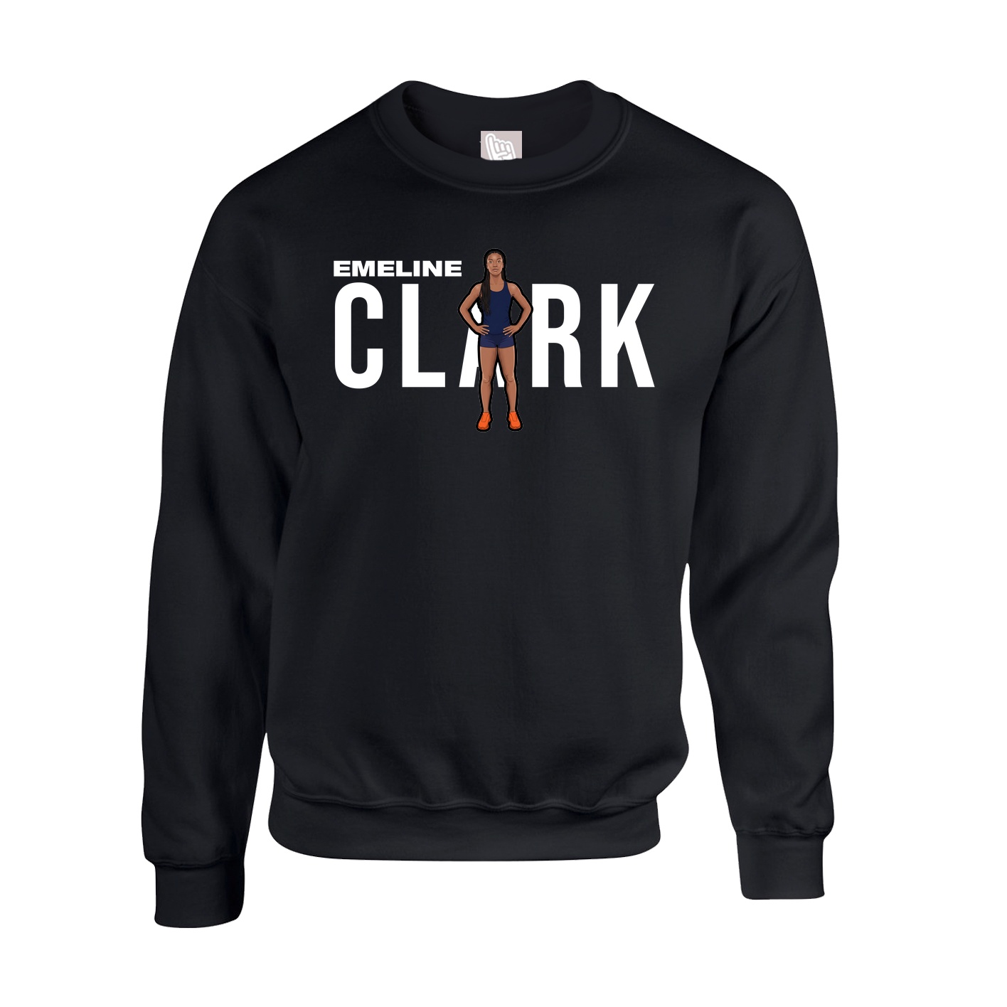 Fleece Crew — Player Name in Black